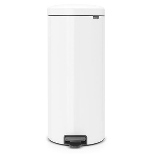 Cubo De Basura Con Pedal Brabantia Newlcon 30 L Blanco