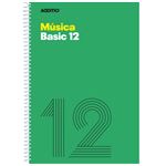 Cuaderno De Música Additio Verde 12 Pentagramas