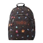 Mochila Escolar Totto Crayoles Estampado Videojuego