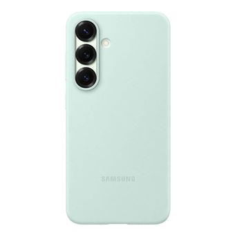 Funda de silicona Samsung Verde menta para Galaxy S25