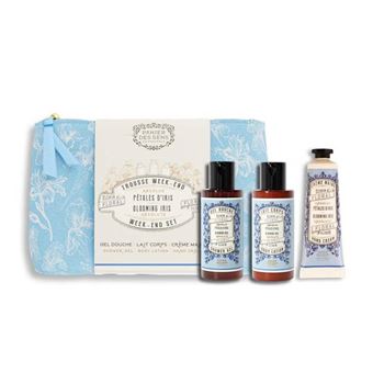 Kit de viaje Iris Petals: Gel de ducha, loción corporal, crema de manos, cesta de los sentidos Nature et decouvertes - 1