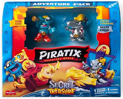 Surtido figuras magic box piratix adventure world secret treasure
