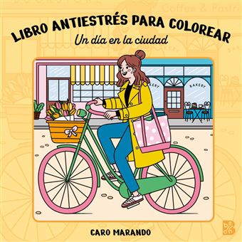 Libro Antiestres Para Colorear-Un Dia En La Ciudad