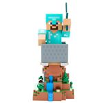 Soporte para mando Cable Guys Minecraft Steve Armadura 20cm