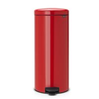 Cubo de basura con pedal Brabantia Newlcon 30 L Rojo