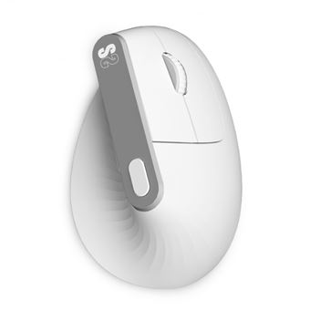 Ratón inalámbrico vertical Subblim Nature Ergo Dual con batería recargable Blanco