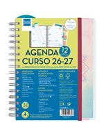 Agenda Curso Finocam Magistral Personaliz. Sep 2026 - Ago 2027 4º - 155x212 Mm Semana Vista Horizontal Mandala Español