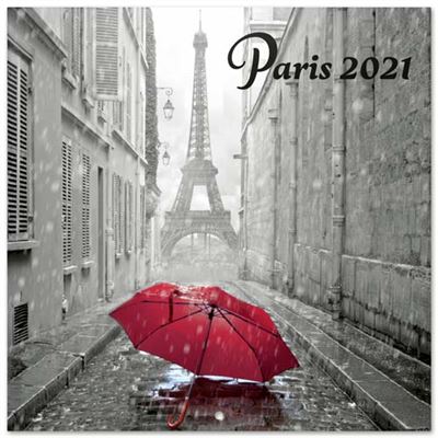 Calendario de pared Erik 2021 Paris black and white