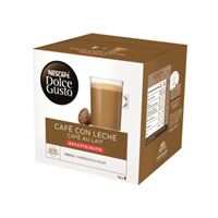 16 cápsulas Nescafé Dolce Gusto Café con leche decaffeinato