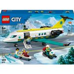 Lego Unisex City Emergency Air Ambulance Airplane Toy Playset 60465 - Imagen 5