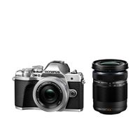 Olympus Omd Em10 mark iii 161 mp live mos negro plata evil con objetivos m.zuiko 1442mm 40150 kit micro four thirds system camera 16 5axis image stabilisation electronic viewfinder ez zoom lens 40150mm tele silverblack 1442 m10 ez+40150 16.1 43 100 25 600