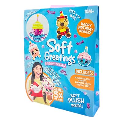 Felicitación peluche sorpresa “soft greetings” navidad