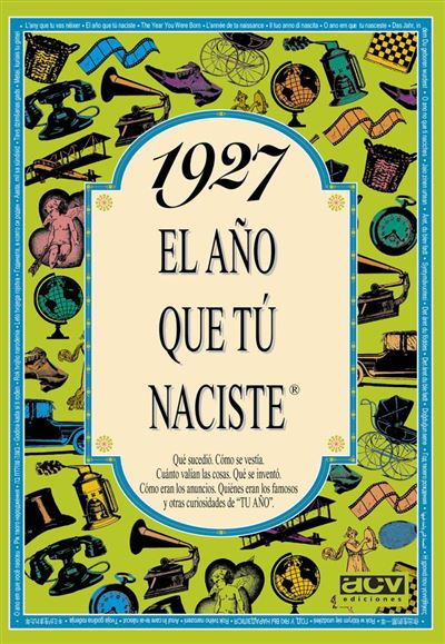 Acv Edicions Rosa 1927 El Año Que Tu Naciste