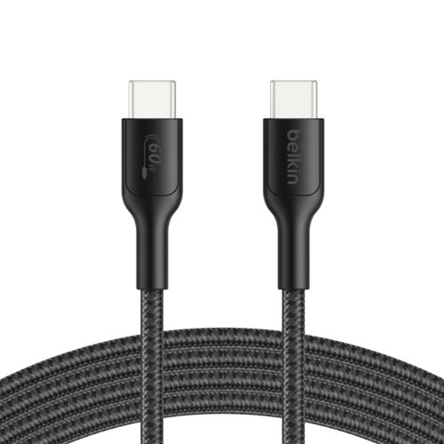 Cable Trenzado Belkin Usb-c A Usb-c 60w 2m Para Switch 2