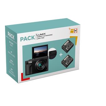 Cámara compacta Panasonic Lumix TZ90 + Batería Pack