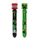 Kids Licensing Boligrafo 10 Colores Topper 3D Minecraft Varios Modelos