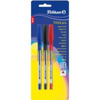 Blister 3 bolígrafos Stick pro color surtido