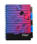 Project Book Coolpack B5 100 Hojas Cuadrícula Stitch Black Chill