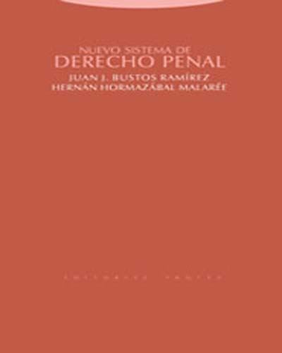 Editorial Trotta, S.a. Nuevo Sistema De Derecho Penal