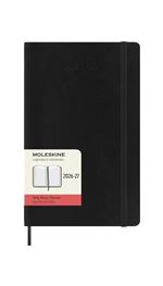 Agenda Moleskine 2026-2027 18 Meses Diaria Large Negra Tapa Blanda