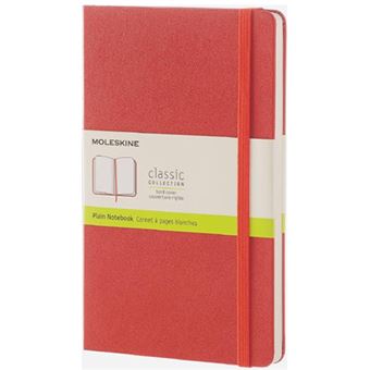 Libreta Moleskine Plain Notebook Large Coral Liso - 1