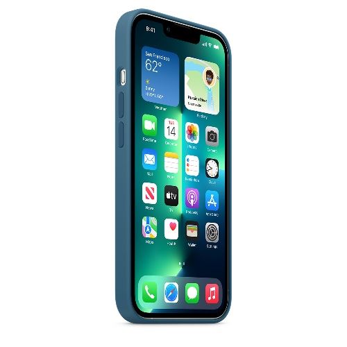 Funda iPhone 13 Pro Max Azul Polar de Silicona - Promart