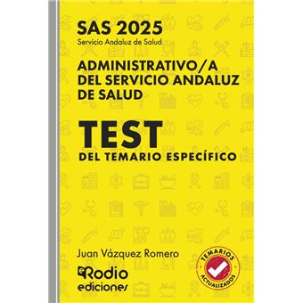 Administrativo/A Del Servicio Andaluz De Salud. Sas 2025. Te