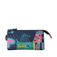 Estuche escolar triple Totto Tablero estampado Yolo multicolor