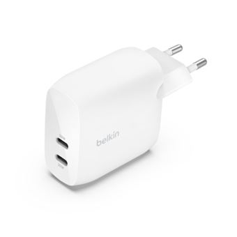 Cargador de pared Belkin BoostCharge Pro Power Delivery 60W 2x USB-C Blanco 