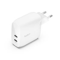 Cargador de pared Belkin BoostCharge Pro Power Delivery 60W 2x USB-C Blanco