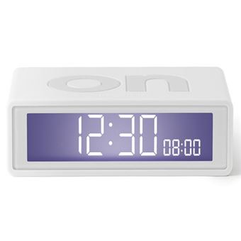 Reloj despertador Lexon Flip Travel Blanco