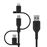 Cable Belkin Boost Charge multipuerto Negro 1 m