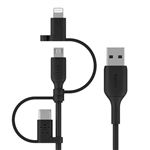 Cable Belkin Boost Charge multipuerto Negro 1 m