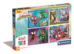 Puzzle clementoni 4in1 spidey and his amazing friends