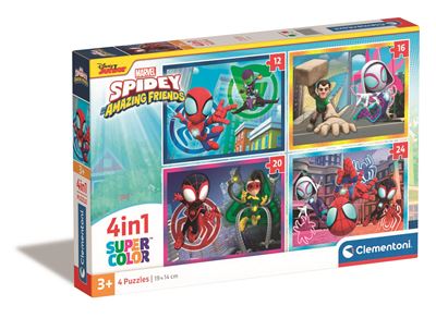 Puzzle clementoni 4in1 spidey and his amazing friends