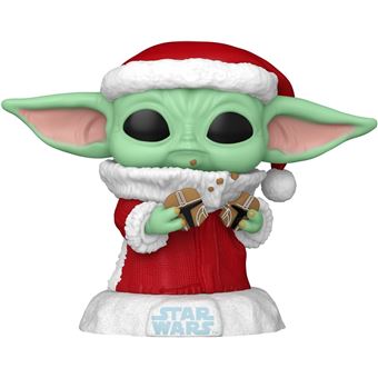 Figura Funko Star Wars The Mandalorian Grogu en Navidad - 1