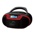 Radio cassette reproductor de CD Bluetooth Sunstech CXUM54BT Rojo