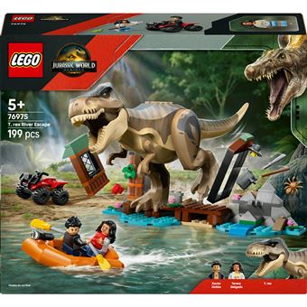 LEGO Jurassic World 76975 Huida por el Río y T. rex a la Caza - 1