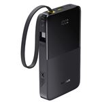 Powerbank Baseus EnerFill Bipow 2 Pro 10000mAh USB-C Power Delivery 22,5W con cable integrado Negro