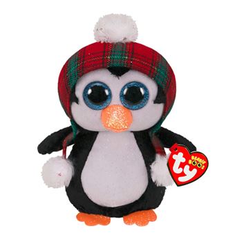 Ty- Beanie Boo's Cheer Penguin Christmas 15cm - Muñeco - en
