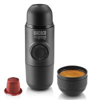 Miniespresso Wacaco Ns minipresso cafetera espresso portatil compatible con nespresso originales y operación manual de viaje para camping portable negro