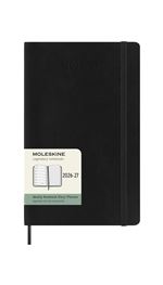 Agenda Moleskine 2026-2027 18 Meses Semanal Large Negra Tapa Blanda