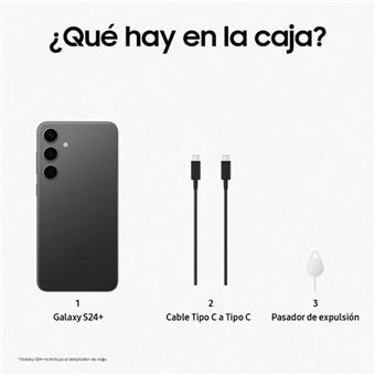 Samsung Galaxy S24+ 5G 6,7'' 256GB Negro Onyx - Smartphone | Fnac