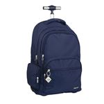 Mochila Con Ruedas 6 Cremalleras 25l Milan Serie 1918 Azul Marino