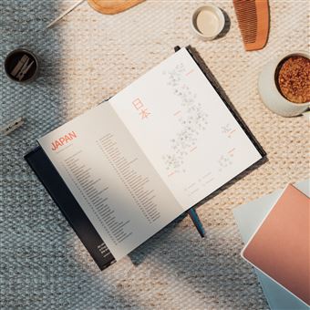 Agenda 2022 2023 - Cuero Regenerado - Ocean - Semana Vista - Tamaño A5-15 X 21 Cm - Idioma: Español - Inglés - Incluye Dos Cintas De Registro Y Pegatinas – Kunnui