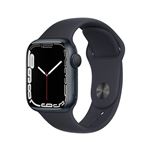 Apple Watch S7 41 mm GPS Caja de aluminio medianoche y correa deportiva medianoche
