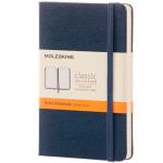 Cuaderno Moleskine Pautado Bolsillo Azul Zafiro