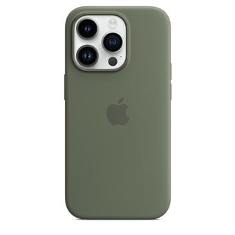 Funda de silicona con MagSafe Apple Oliva para iPhone 14 Pro - Funda para  teléfono móvil