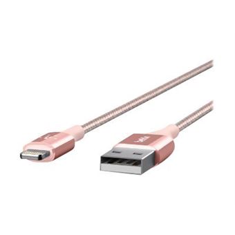 Cable Belkin MIXIT Duratek Rosa Lightning a USB 1,2m