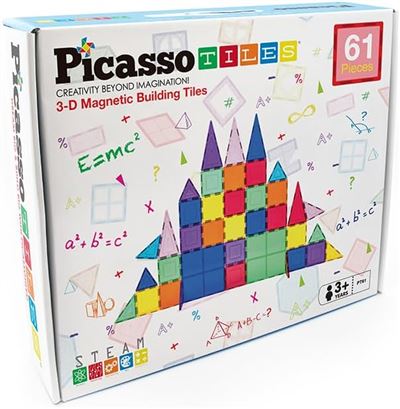 Picasso tiles bloques magnéticos 61 piezas